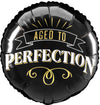 HBD AGED TO PERFECTION 18" ROUND FOIL BALLOON