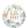 Hello Baby soft jungle 18 inches foil balloon