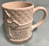 Godmother Mug White and Silver Cross
