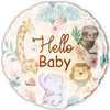 HELLO BABY ANIMALS 18" ROUND FOIL BALLOON
