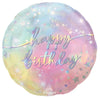 LUMINOUS BIRTHDAY 18" ROUND FOIL BALLOON