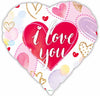I love you Pastel Heart 18 " foil balloon