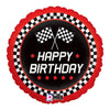 Checkerd Flag HBD Foil Balloon