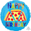PIZZA HBD 18" ROUND FOIL BALLOON