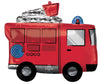 FIRE TRUCK 26" SHAPE XL FOIL BALLOON