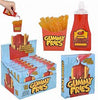 Gummy fries w strawberry ketchup packet