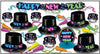new year neon party hats