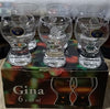 Bohemia Gina Liqueur Glasses x6
