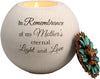 MOTHERS LOVE, 4" ROUND TEA LIGHT CANDLE HOLDER