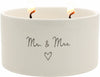 MR & MRS DOUBLE WICK SOY CANDLE