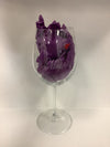 ETCHED MRS. WINE GLASS