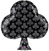 18IN BLACK CLUB FOIL BALLOON