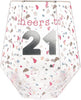 STEMLESS 21ST BIRTHDAY GEOMETRIC WINE GLASS