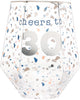 STEMLESS 30TH BIRTHDAY GEOMETRIC WINE GLASS