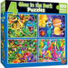 4 GLOW IN THE DARK PUZZLES