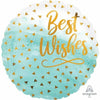 BEST WISHES CONFETTI 17IN FOIL BALLOON