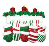 PERSONALIZED ORNAMENT- CHRISTMAS MITTS 10 PEOPLE