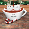 PERSONALIZED ORNAMENT- HOT CHOCOLATE MARSHMELLOW FAMILY OF 2
