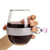 STEMLESS WINE GLASS WITH RING