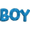 BLUE FOIL BOY- AIR FILLED BALLOON