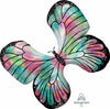 TEAL/PINK BUTTERFLY 30IN X 26IN