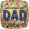 HAPPY FATHERS DAY DAD 18IN FOIL BALLOON