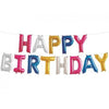 HAPPY BIRTHDAY MULTI COLOUR AIR FILLED BANNER FOIL