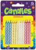 BIRTHDAY CANDLES- 24 PIECES MULTI COLOURED