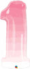 NUMBER ONE PINK OMBRE 34IN FOIL BALLOON