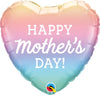HAPPY MOTHERS DAY PASTEL OMBRE 18IN FOIL BALLOON